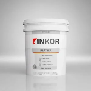 Tinta Acrílica Fosca Inkor Prátika 18L Para Ambientes Internos
